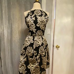 Gold and black ball dress